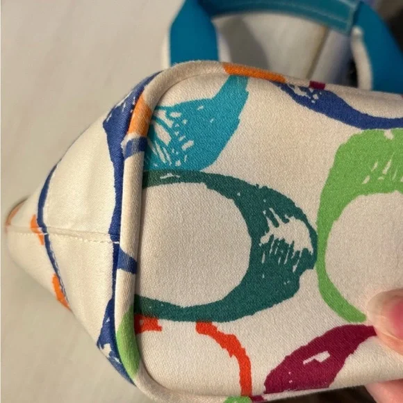 Coach Vintage Hampton Multicolor
Signature Mini Canvas Tote Bag - Picture 9 of 11